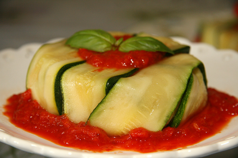 courgettes en charlotte