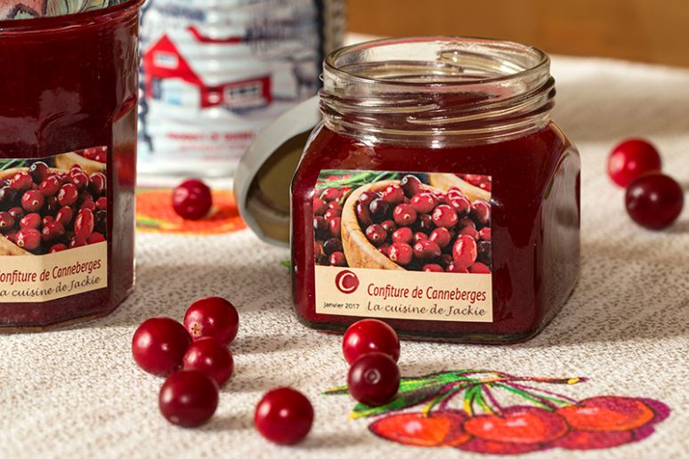 confiture de canneberges