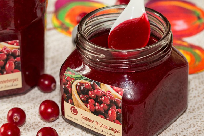 confiture de canneberges