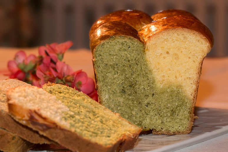brioche au thé matcha