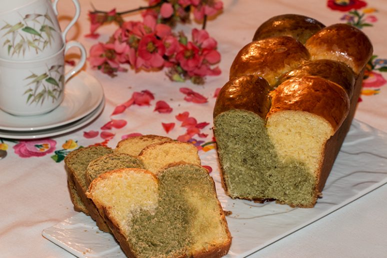 brioche au thé matcha