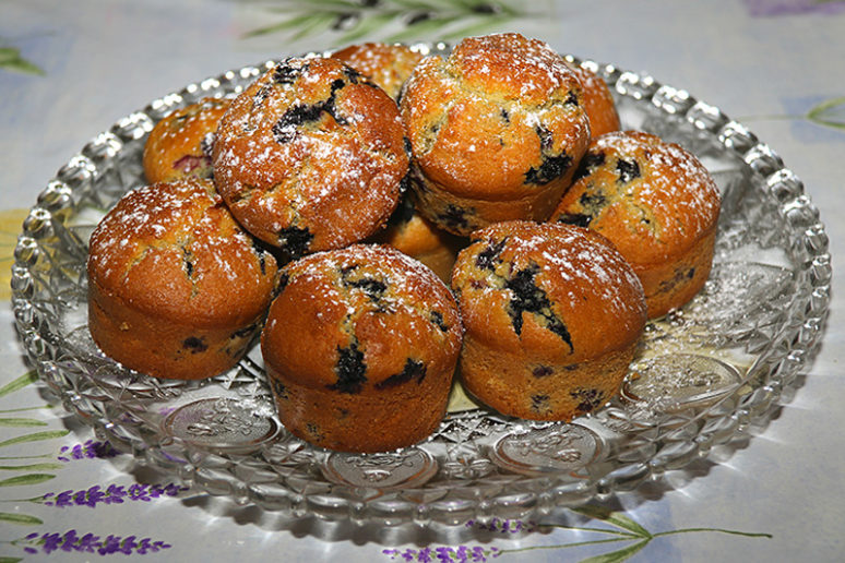 muffins aux myrtilles