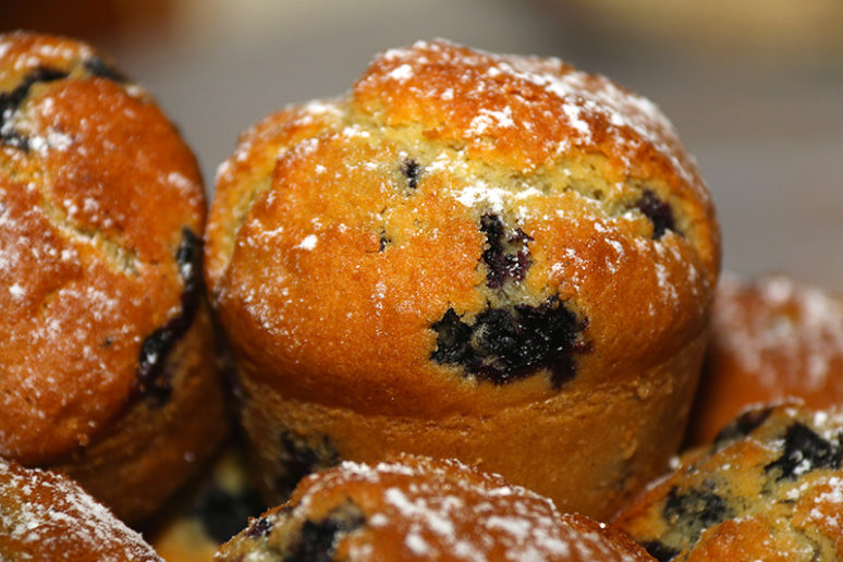 muffins aux myrtilles
