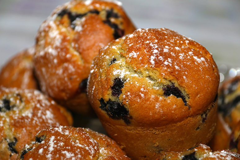 muffins aux myrtilles