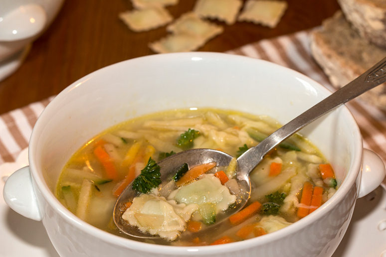 bouillon aux ravioles