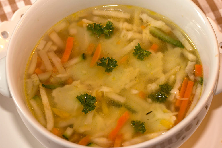 bouillon aux ravioles