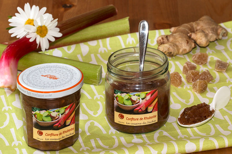 confiture de rhubarbe