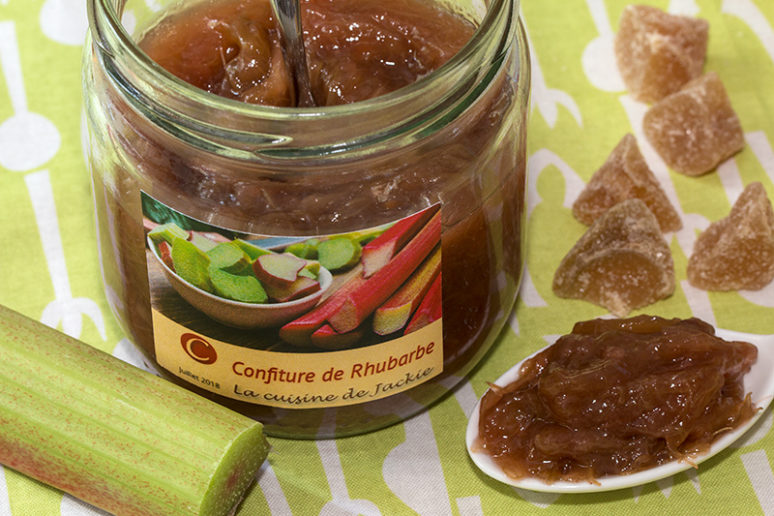 confiture de rhubarbe