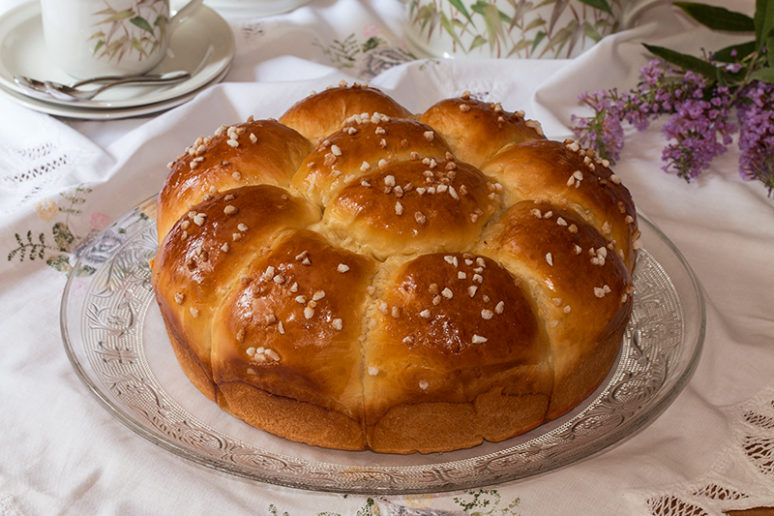 Brioche pralines roses