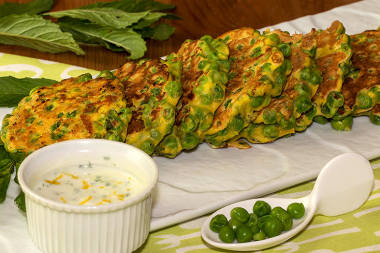 galettes aux petits pois