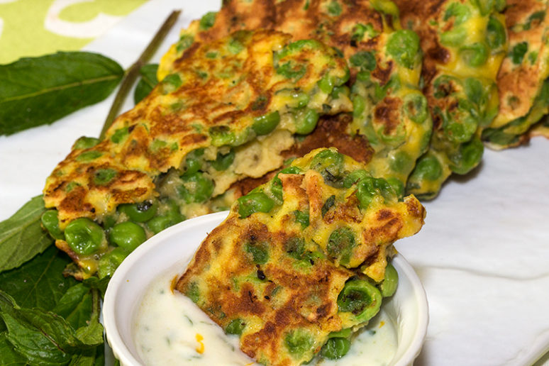 galettes aux petits pois