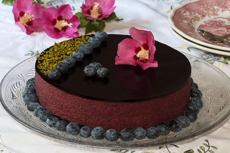 entremet myrtille