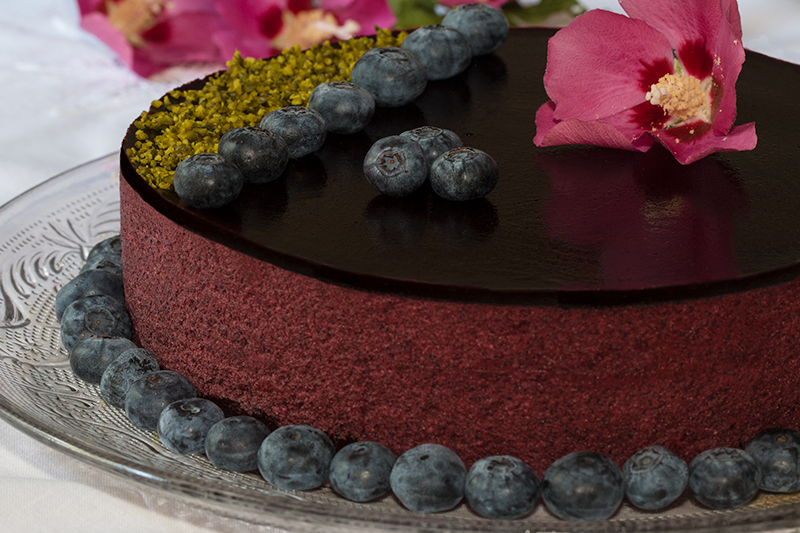 Entremet Myrtilles Et Framboises