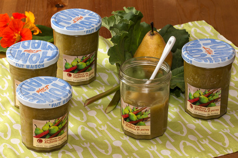 confiture de rhubarbe