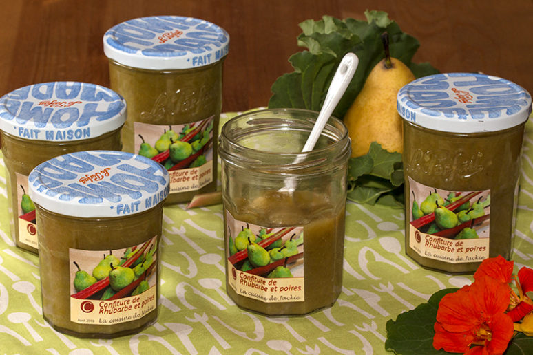 confiture de rhubarbe