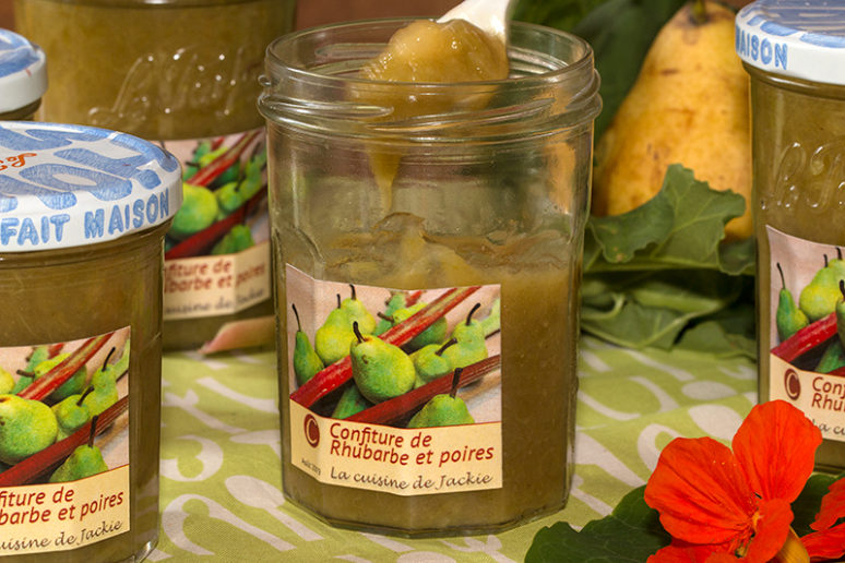 confiture de rhubarbe