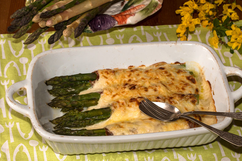 gratin asperges vertes