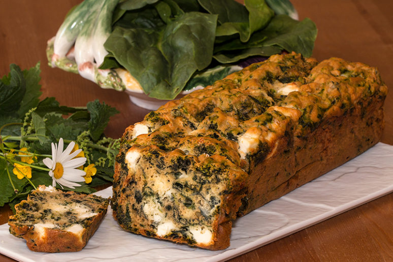 cake épinards orties feta