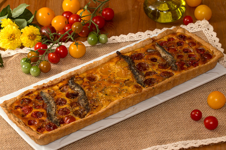 tarte multicolore