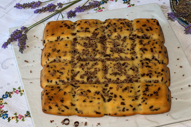 Gâteau madeleine tigré