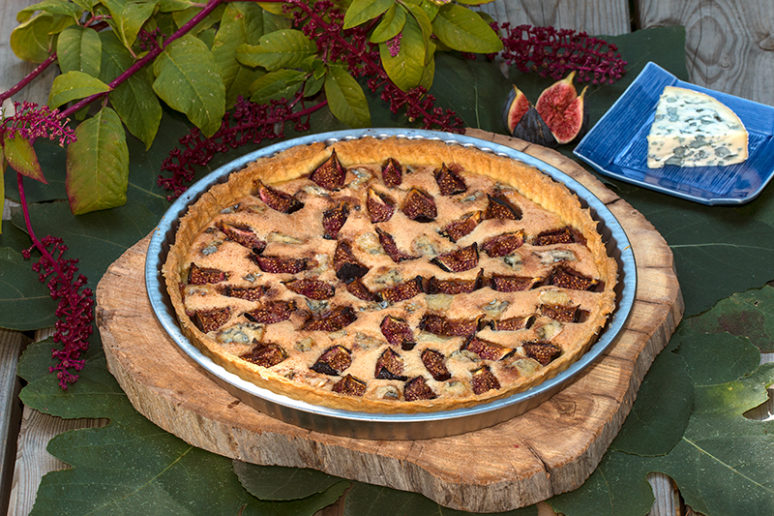 tarte amandine figue-fourme d'Ambert