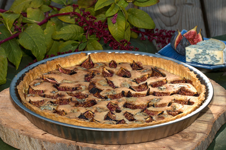 tarte amandine figue-fourme d'Ambert