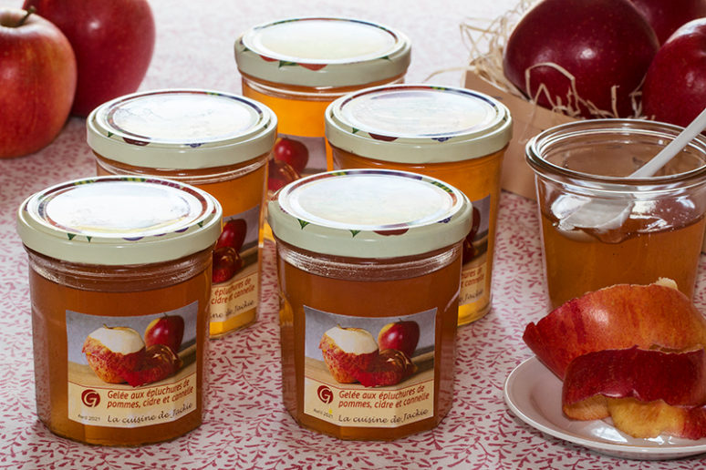gelée aux épluchures de pommes