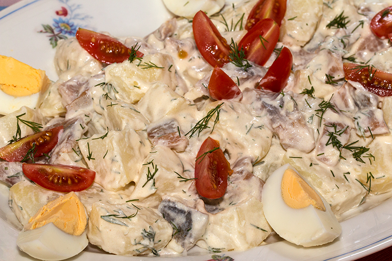 Salade de pommes de terre au hareng