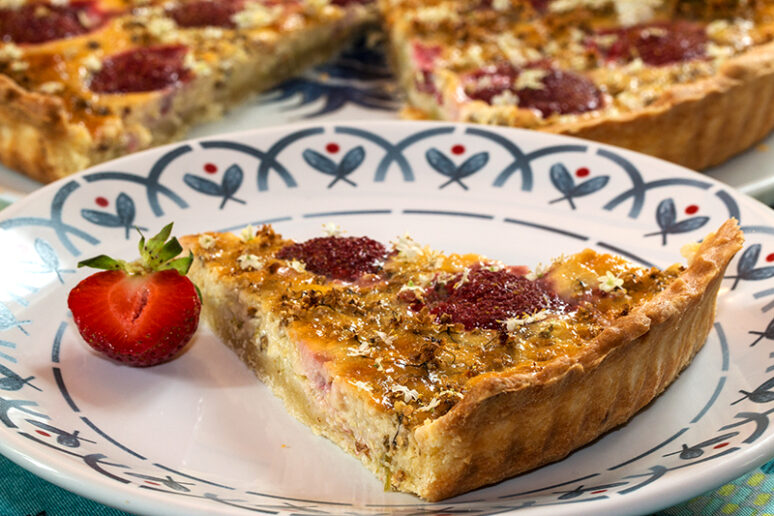 tarte aux fleurs de sureau