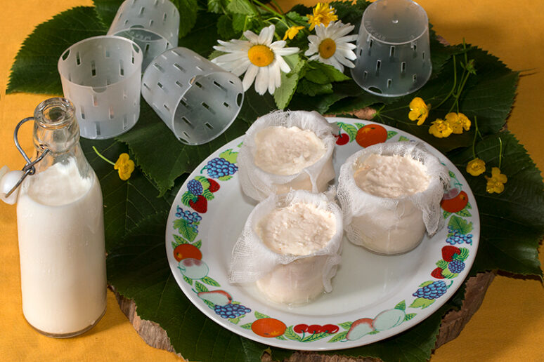 faisselles au lait de chèvre