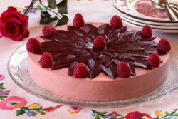 entremet framboises