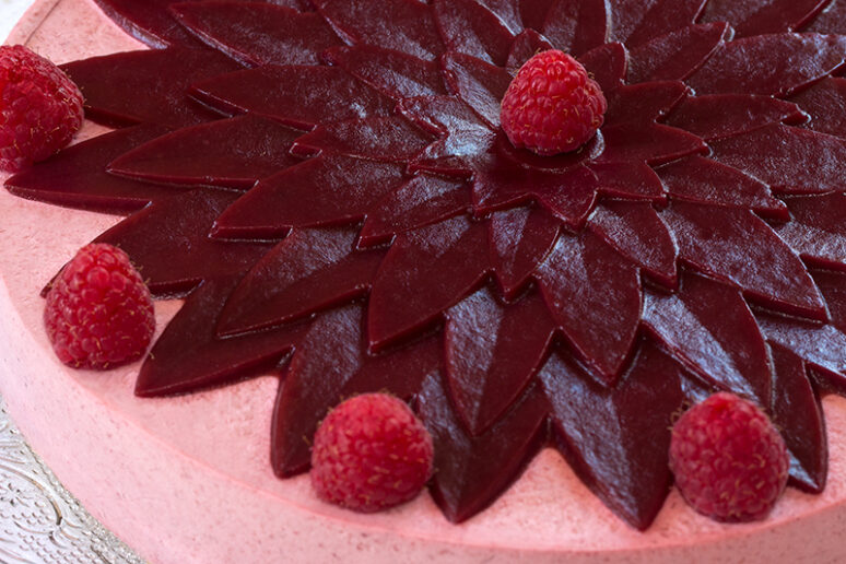 entremet framboises