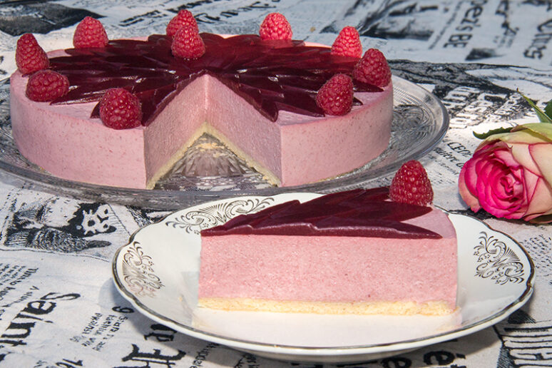 entremet framboises