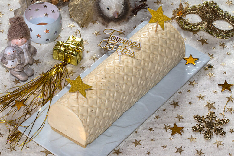 bûche à la vanille