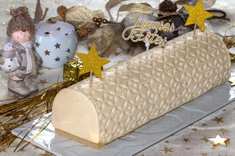 bûche à la vanille