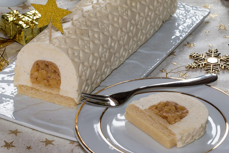 bûche à la vanille