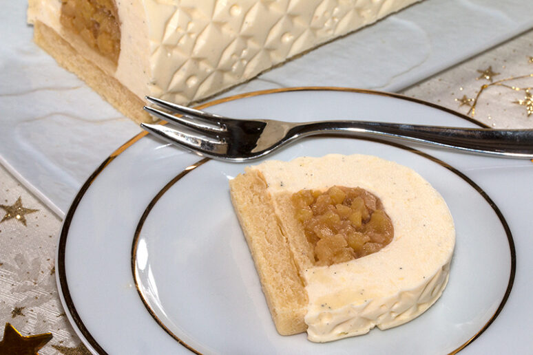 bûche à la vanille
