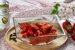 fraises en salade