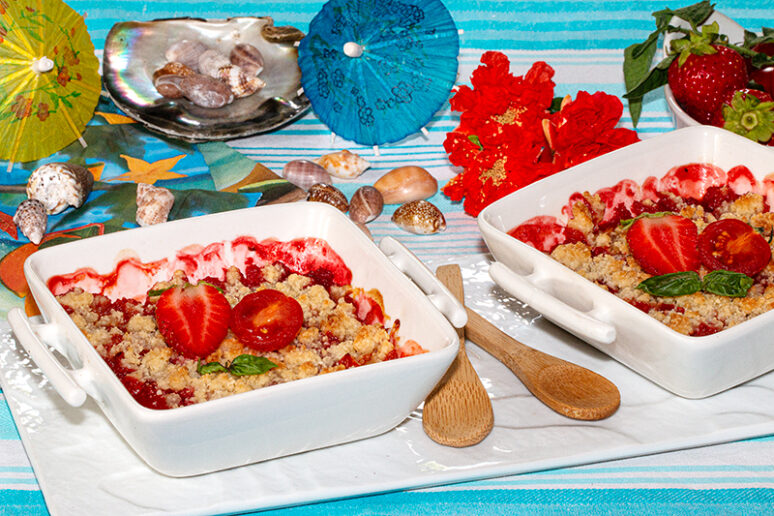 crumble aux fraises
