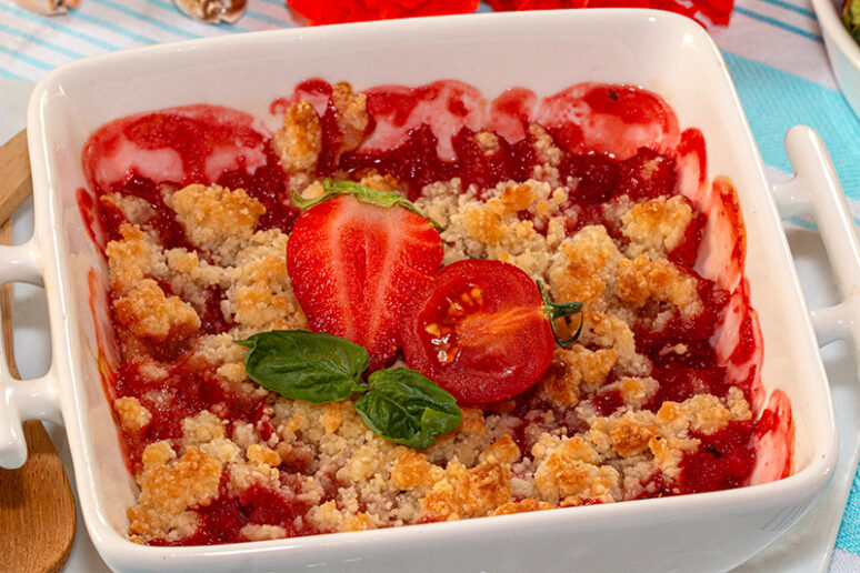 crumble aux fraises