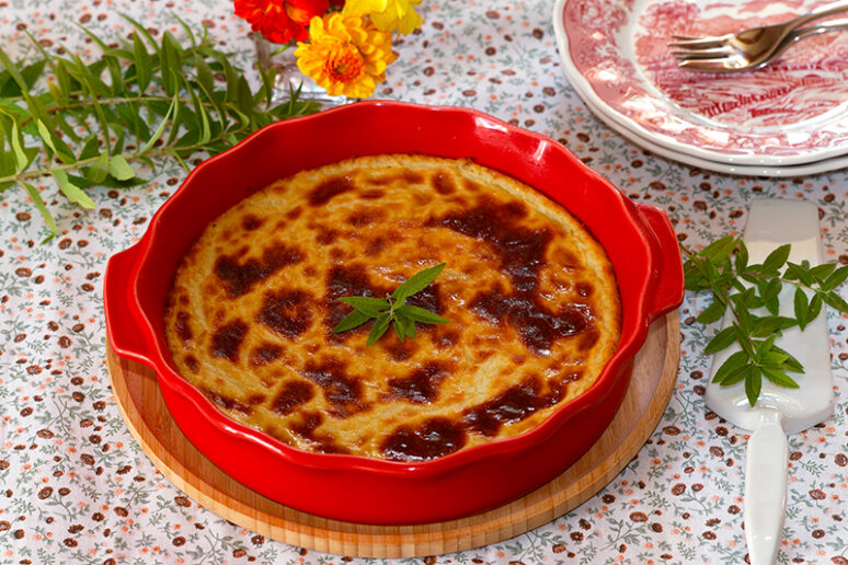 flan à la verveine