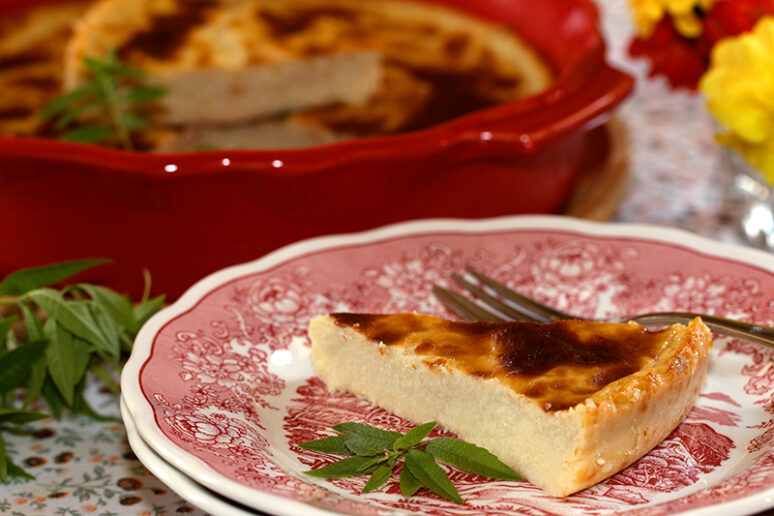 flan à la verveine