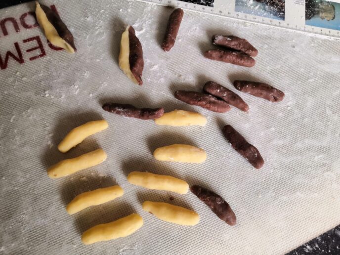 sablés bicolores