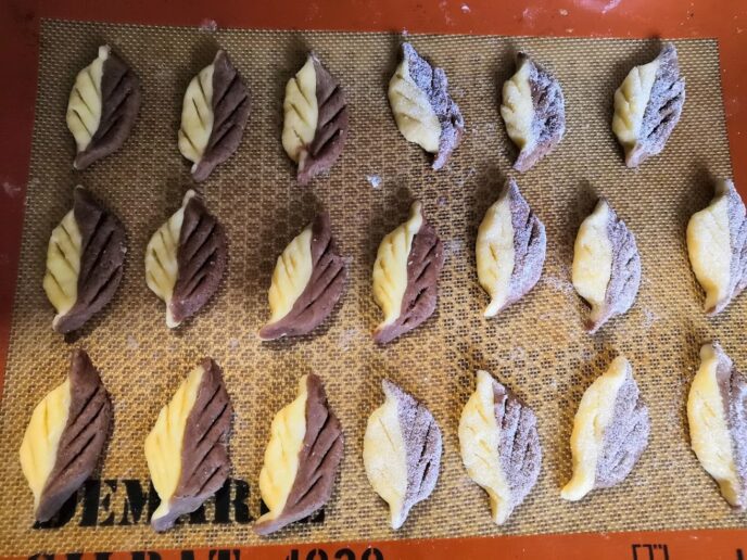 sablés bicolores