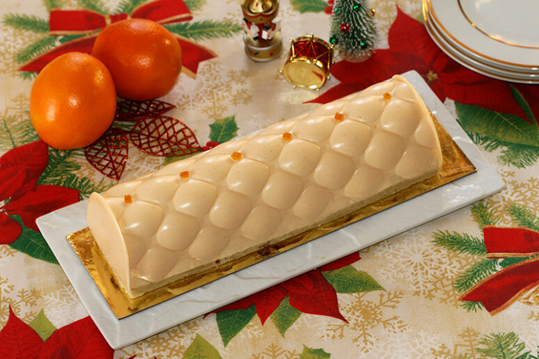 bûche orange chocolat