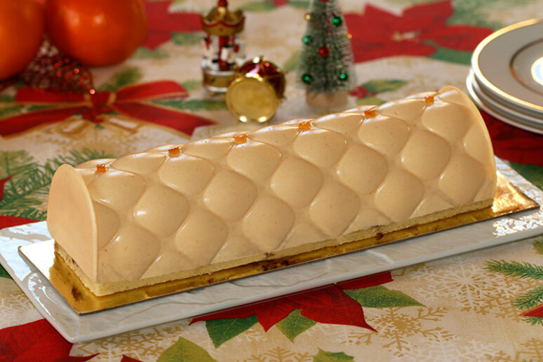 bûche orange chocolat