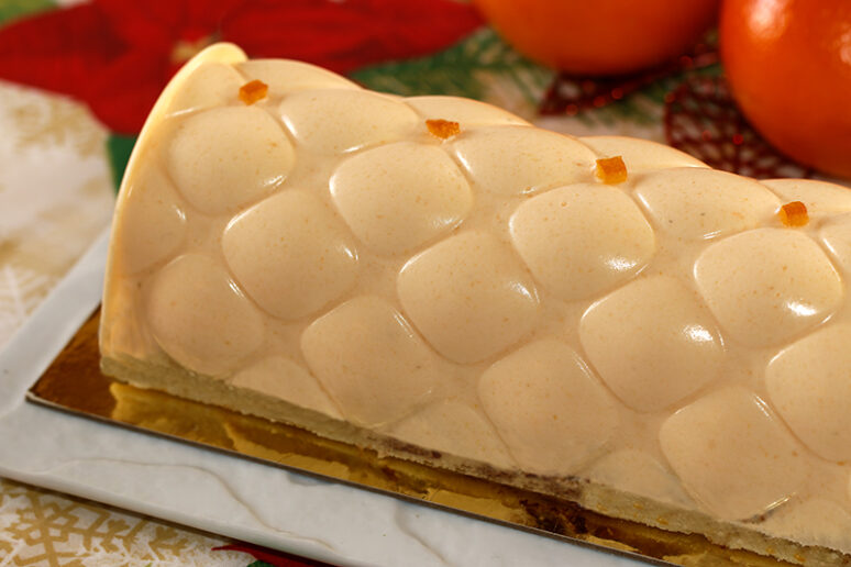 bûche orange chocolat