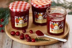 confiture de poires et canneberges