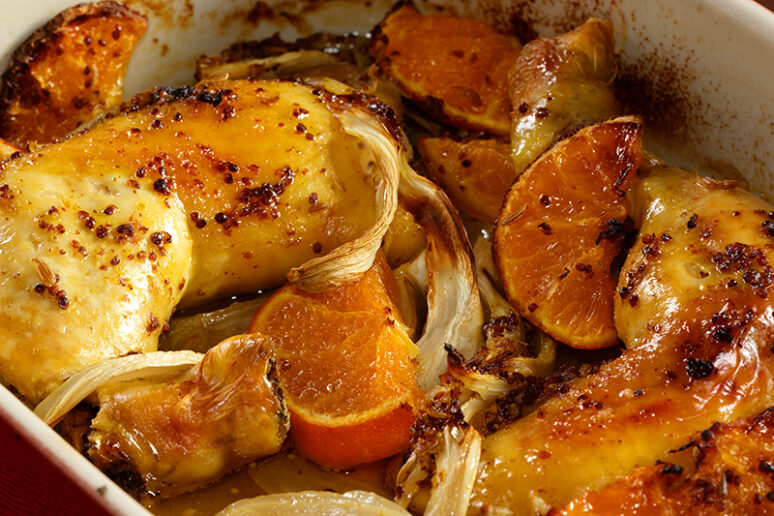 poulet rôti aux clémentines