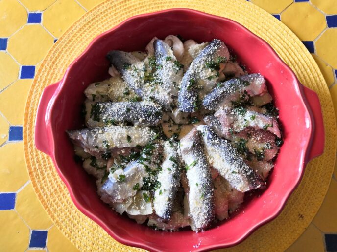 gratin de sardines
